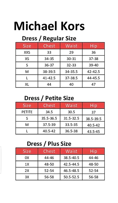 michael kors medium size|michael kors sizing chart.